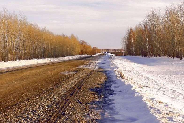 В Амурской области сушат дороги